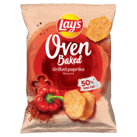 Lay's Oven Baked Pieczone formowane chipsy ziemniaczane o smaku grillowanej papryki (200 g)