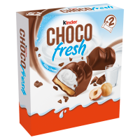 Kinder Chocofresh Mleczna czekolada z mlecznym i orzechowym nadzieniem (41 g)