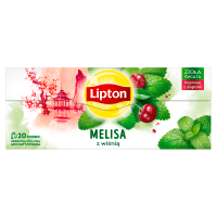 Lipton Herbatka ziołowa aromatyzowana melisa z wiśnią (20 szt)