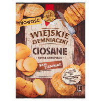 Wiejskie Ziemniaczki Ciosane Chipsy ziemniaczane grubo krojone solone (110 g)