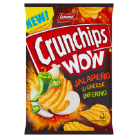 Crunchips Wow Grubo krojone chipsy ziemniaczane o smaku pikantno-śmietankowym  (110 g)