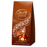 Lindt Lindor Praliny z czekolady mlecznej z orzechami laskowymi (100 g)