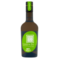 Monini Monocultivar Coratina Bio Oliwa z oliwek najwyższej jakości z pierwszego tłoczenia (500 ml)
