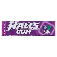 Halls Gum Guma do żucia bez cukru o smaku czarnej porzeczki  (14 g)