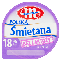 Mlekovita Śmietana Polska bez laktozy 18%