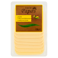 Coco Papa's Produkt z tłuszczem kokosowym o smaku sera Gouda w plasterkach (150 g)