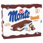 Zott Monte Snack Ciastko z kremem mlecznym i czekoladowo-orzechowym