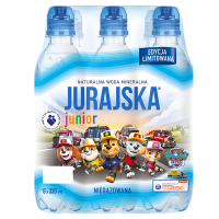 Jurajska Junior Naturalna woda mineralna niegazowana (zgrzewka) (6x330 ml)