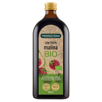 Premium Rosa Bio Sok bezpośrednio wyciskany z owoców malin ekologicznych (500 ml)