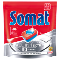 Somat All in 1 Extra Tabletki do mycia naczyń w zmywarkach (22 szt)