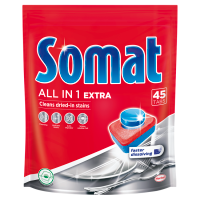 Somat All in 1 Extra Tabletki do mycia naczyń w zmywarkach (45 szt)