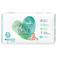 Pampers Pure Protection Rozmiar 1, 2-5 kg (35 szt)