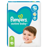 Pampers Active Baby, rozmiar 6, 13-18 kg (44 szt)