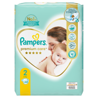 Pampers Premium Care, Rozmiar 2, waga 4-8 kg (68 szt)