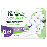 Naturella Cotton Protection Ultra Night Podpaski ze skrzydełkami (9 szt)