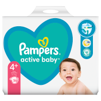 Pampers Active Baby Rozmiar 4+, waga 10-15 kg (70 szt)