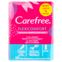 Carefree FlexiComfort Wkładki higieniczne delikatny zapach (20 szt)