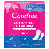 Carefree Cotton Flexiform Wkładki higieniczne bezzapachowe (56 szt)