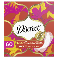 Discreet Multiform Summer Fresh Oddychające wkładki higieniczne (60 szt)