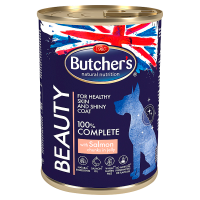 Butcher's Beauty Karma dla dorosłych psów kawałki w galaretce z łososiem (400 g)