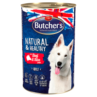 Butcher's Natural & Healthy Karma dla dorosłych psów pasztet z wołowiną i ryżem
