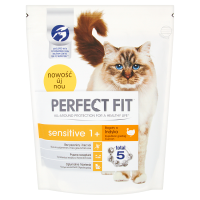 Perfect Fit Sensitive 1+ Karma pełnoporcjowa dla dorosłych kotów (750 g)