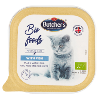Butcher's Bio Foods Karma dla dorosłych kotów pasztet z rybą (85 g)