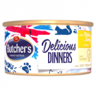 Butcher's Classic Delicious Dinners Karma dla dorosłych kotów mus z kurczakiem i indykiem