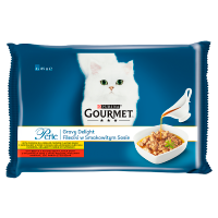Gourmet Perle Karma dla kotów kolekcja mini filecików w smakowitym sosie (4x85 g)