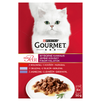 Gourmet Mon Petit Pełnoporcjowa karma dla dorosłych kotów (6x50 g)