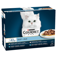 Gourmet Perle Karma dla kotów kolekcja duet rybny (12x85 g)