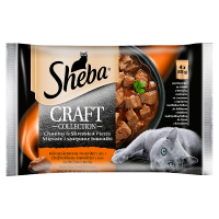 Sheba Craft Collection Karma pełnoporcjowa soczyste smaki w sosie (4x85 g)