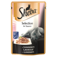 Sheba Selection in Sauce Karma pełnoporcjowa z łososiem (85 g)