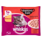 Whiskas Kremowa Zupa Tradycyjne smaki Karma pełnoporcjowa 1+ lat