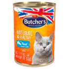 Butcher's Natural&Healthy Karma dla dorosłych kotów kawałki w galaretce z pstrągiem