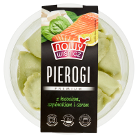 Nowy Wiśnicz Premium Pierogi z łososiem szpinakiem i serem (350 g)
