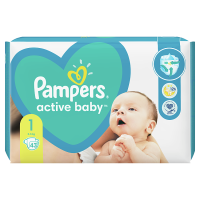 Pampers Active Baby, rozmiar 1, 2-5 kg (43 szt)