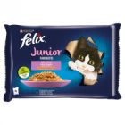 Felix Fantastic Junior Karma dla kociąt wybór smaków w galaretce z kurczakiem i łososiem