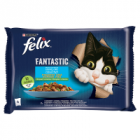 Felix Fantastic Karma dla kotów wybór smaków w galaretce zz Łososiem , Pstrągiem i i Cukinią