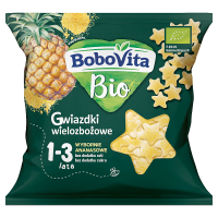 BoboVita Bio Gwiazdki wielozbożowe wybornie ananasowe 1-3 lata (20 g)