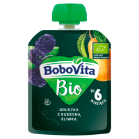 BoboVita Bio Gruszka z suszoną śliwką po 6 miesiącu (80 g)