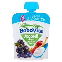 BoboVita JogoMi! Owoce z jogurtem owoce jagodowe z bananem po 6 miesiącu  (80 g)