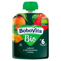 BoboVita Bio Jabłko z brzoskwinią i pigwą po 6 miesiącu (80 g)