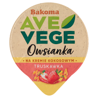 Bakoma Ave Vege Owsianka na kremie kokosowym truskawka (150 g)