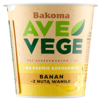 Bakoma Ave Vege Roślinny produkt kokosowy banan-z nutą wanilii  (150 g)