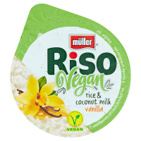 Müller Riso Vegan Deser na bazie ekstraktu z kokosa i ryżu z sosem o smaku waniliowym (160 g)